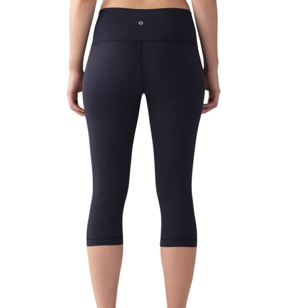 Lululemon Wunder Under Hi-Rise 1/2 Tight *Full-On Luxtreme 17" Leggings Blue 4
